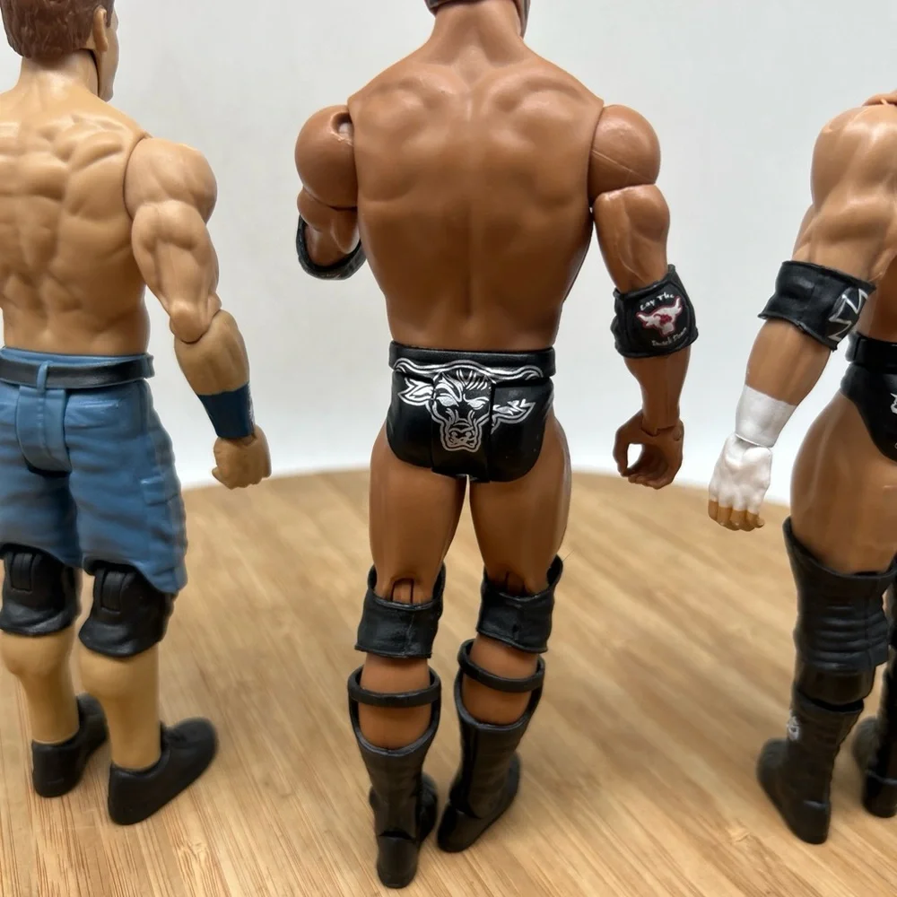 WWE John Cena The Rock Triple H‎ Wrestling Action Figures 7”.
